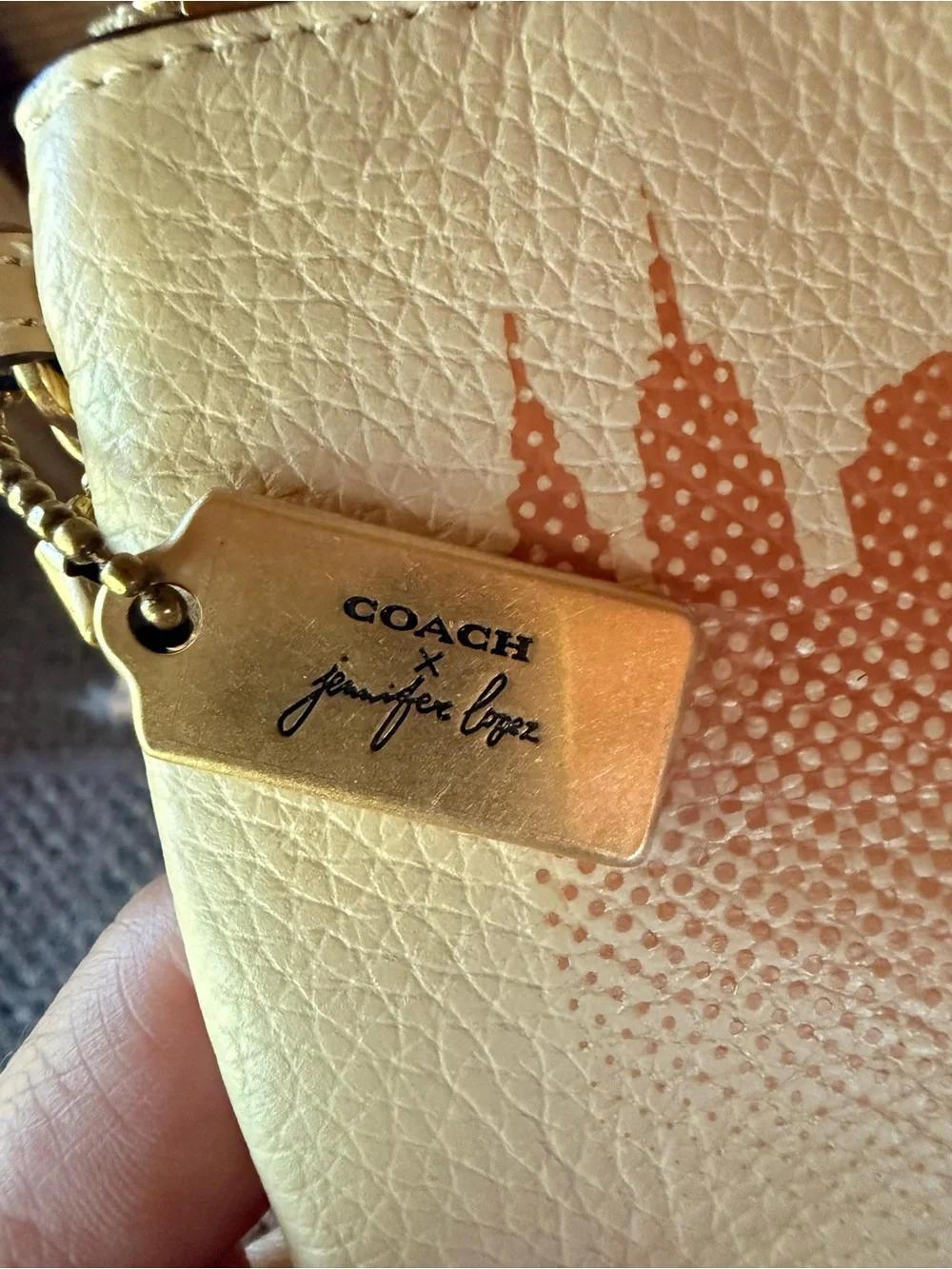 Coach X Jennifer Lopez Corner Zip Wristlet